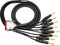 Mogami&nbsp;Gold 8 Channel DB25-TRS Snake Cable&nbsp;10 Feet&nbsp;Coiled