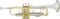 Bach&nbsp;180-37 Stradivarius Series Bb Trumpet&nbsp;&nbsp;Lacquer, Sterling Silver Bell, Side