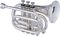 Jupiter&nbsp;416 Series Bb Pocket Trumpet&nbsp;Lacquer&nbsp;Silver, Angle