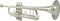Yamaha&nbsp;YTR-8345 Xeno Series Bb Trumpet&nbsp;Silver&nbsp;Gold Brass BellSilver, Gold Brass Bell, Right-facing