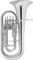 Jupiter&nbsp;470 Series 4-Valve Euphonium&nbsp;Lacquer&nbsp;Silver