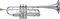 Yamaha&nbsp;YTR-8445 Xeno Series C Trumpet&nbsp;&nbsp;Silver, Yellow Brass Bell