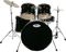 Sound Percussion&nbsp;5-Piece Drum Shell Pack&nbsp;Wine Red&nbsp;Black, Front