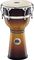 Meinl&nbsp;Floatune Wood Djembe&nbsp;Zebra Finished Ash&nbsp;12 InGold Amber Sunburst, 12"