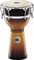 Meinl&nbsp;Floatune Wood Djembe&nbsp;Zebra Finished Ash&nbsp;12 InGold Amber Sunburst, 12 3/4"