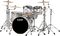 PDP&nbsp;Platinum Finishply Bass Drum with Tom Mount&nbsp;&nbsp;White Oyster (full kit)