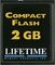 Lifetime Memory Products&nbsp;Compact Flash Card&nbsp;&nbsp;2GB