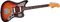 Fender&nbsp;'62 Jaguar Electric Guitar&nbsp;Black&nbsp;Brown Shell PickguardThree-Tone Sunburst