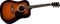 Rogue&nbsp;RA-100D Dreadnought Acoustic Guitar&nbsp;Black&nbsp;Sunburst
