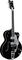 Gretsch Guitars&nbsp;G6136TSL Silver Falcon Electric Guitar with Bigsby -- Black Finish&nbsp;&nbsp;Silver, Angle