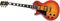 Gibson Custom&nbsp;Les Paul Custom Left-Handed Electric Guitar&nbsp;Ebony&nbsp;Heritage Cherry Sunburst