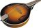 Kentucky&nbsp;KM-160 Series Standard A-model Mandolin&nbsp;Black&nbsp;Traditional Sunburst, Body Closeup