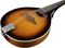 Rogue&nbsp;Mandolin with Oval Soundhole&nbsp;&nbsp;Sunburst, Body Closeup