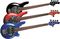 Music Man&nbsp;Bongo 5-String Bass with 2 Humbucker Pickups&nbsp;Blue Pearl&nbsp;Group Shot