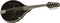 Rogue&nbsp;RM-100A A-Style Mandolin&nbsp;Sunburst&nbsp;Black, Front