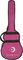 Luna Guitars&nbsp;Aurora Series Aqua Splash Mermaid Mini Acoustic Guitar&nbsp;&nbsp;Gigbag, Front