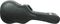Musician's Gear&nbsp;Deluxe Archtop Hardshell Squareneck Guitar Case&nbsp;Black&nbsp;Black, Closed