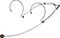 Nady&nbsp;HM-10U Headset Mic&nbsp;Beige&nbsp;3.5 MMBlack, Angle 1