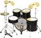 Sound Percussion&nbsp;Pro 5-Piece Drum Shell Pack with Black Hardware&nbsp;&nbsp;Black, Back