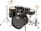 Sound Percussion&nbsp;Pro 5-Piece Drum Shell Pack with Black Hardware&nbsp;&nbsp;Black, Left-facing (full kit)