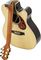 Voyage-Air Guitar&nbsp;Premier Series VAOM-2C Full-Size Folding Orchestra Model Acoustic Guitar&nbsp;&nbsp;Natural, Folded, Angle