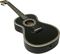 Aria&nbsp;19th Century Steel-String Acoustic Guitar&nbsp;&nbsp;Black, Close Angle