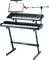 Quik-Lok&nbsp;Two Tier Z Keyboard Stand&nbsp;&nbsp;Loaded, Left-facing