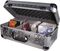 Odyssey&nbsp;Krom 200/65 CD Case&nbsp;Matte Silver&nbsp;Open, Left-facing