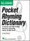 Hal Leonard&nbsp;Pocket Rhyming Dictionary Book&nbsp;&nbsp;Pocket Rhyming Dictionary (Book)
