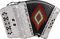 SofiaMari&nbsp;SM-3412 Button Accordion&nbsp;&nbsp;White Pearl