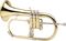 Jupiter&nbsp;1646 XO Professional Series Bb Flugelhorn&nbsp;Lacquer&nbsp;Yellow Brass BellLacquer, Yellow Brass Bell, Left Side