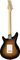 Rogue&nbsp;Rocketeer Deluxe Electric guitar&nbsp;Grey Burst&nbsp;Vintage Sunburst, Back