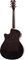 Dean&nbsp;Exotica Quilted Ash Acoustic-Electric Guitar&nbsp;&nbsp;Trans Black, Back