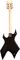 B.C. Rich&nbsp;Metal Master Warlock Electric Guitar&nbsp;Black With Tribal Fire&nbsp;Back