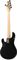 Black, Maple Fretboard, Back