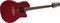 Ovation&nbsp;Celebrity SS Super Shallow Contour Acoustic-Electric Guitar&nbsp;Amber Waterfall Bubinga&nbsp;Ruby Red