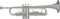 Blessing&nbsp;BTR-1277 Series Student Bb Trumpet&nbsp;&nbsp;BTR-1277S Silver, Side