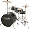 Pulse&nbsp;3-Piece Deluxe Junior Drum Set&nbsp;Black&nbsp;Black, Left-facing