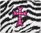 Kerusso&nbsp;Studded Cross Wristband&nbsp;Pink Camo&nbsp;Zebra