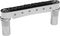 Graph Tech&nbsp;ResoMax NV2 Auto Lock Bridge with String Saver Saddles 6MM Posts&nbsp;Chrome&nbsp;Chrome