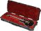 SKB&nbsp;Injection-Molded Single Cutaway ATA Guitar Flight Case&nbsp;&nbsp;Open, Loaded, Left-facing
