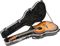 SKB&nbsp;Shallow Roundback-Shaped Hardshell Acoustic Guitar Case&nbsp;&nbsp;Open, Loaded, Right-facing
