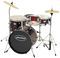 Pulse&nbsp;4-Piece Junior Drum Set with Cymbals&nbsp;&nbsp;Wine Red