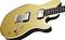 Music Man&nbsp;Reflex HH Electric Guitar&nbsp;Black&nbsp;Maple FretboardVintage Gold, Rosewood Fretboard, Closeup