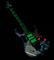 DR Strings&nbsp;NEON HiDef Green SuperStrings Heavy Electric Guitar Strings&nbsp;&nbsp;On Guitar under UV light