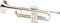 Fides&nbsp;FTR-8605L Universal Series Bb Trumpet&nbsp;FTR-8605LS Silver&nbsp;Silver, Left Side