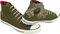 Converse&nbsp;Chuck Taylor All Star Crest Hi-Top Sneakers&nbsp;Olive&nbsp;11Olive, Left Over Right