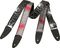 Jodi Head&nbsp;Spider Guitar Strap&nbsp;SILVER/RED&nbsp;Both, Coiled