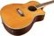 Washburn&nbsp;WG26SCE Solid Cedar Top Acoustic Cutaway Electric Grand Auditorium Rosewood Guitar with Fishman Preamp And Tuner&nbsp;&nbsp;Natural, Body Closeup