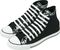 Converse&nbsp;Chuck Taylor All Star High Top Double Upper Live Fast Shoes&nbsp;Black&nbsp;13Black, Pair, Left Facing